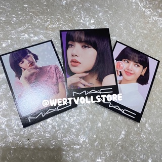 โปสการ์ด #LISA 💖 - MAC ช้อปเกาหลี (1 SET มี 3 ใบ)