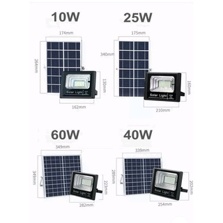 โคมไฟโซล่าสปอร์ตไลท์พร้อมแผงโซล่าเซลล์ LED Spotlight Solar Cell ขนาด 25w ,40w ,60w