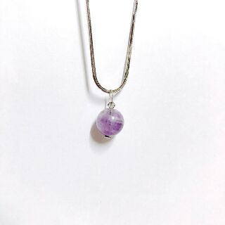 Necklace with lavendor amethyst (natural amethyst)