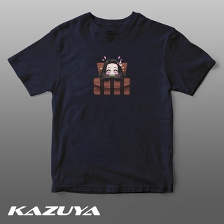 เสื้อยืดผู้ Kazuya TM-0140 เสื้อยืด ลายอนิเมะ DEMON SLAYER - NEZUKO KAMADO - S-5XL