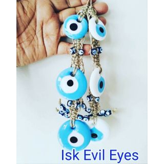 เครื่องรางตุรกี แขวนแต่งบ้าน โมบาย Evil Eye 🧿 สีใหม่ ฟ้า และขาว งานสวยจากตุรกี