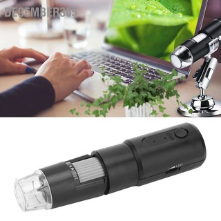 December305 WiFi USB Digital Microscope 50‑1000X Magnification 8 LED Light for Circuit Board Factory Inspection Skin