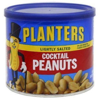 Planters Lightly Salted Cocktail Peanuts 340g ชาวไร่ถั่วลิสงค็อกเทลรสเค็ม 340 กรัม