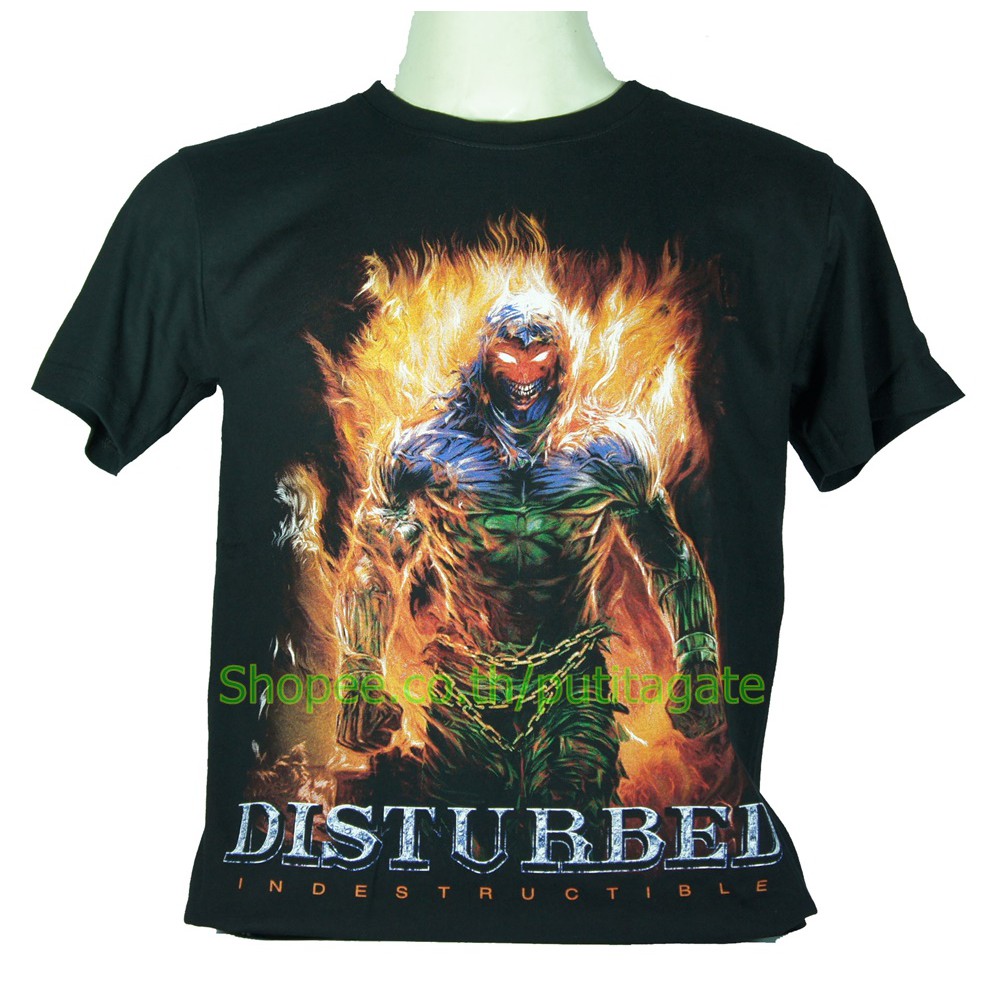 เสื้อวง Disturbed เสื้อไซส์ยุโรป ดิสเทิร์บ PTA931 เสื้อวงดนตรีต่าง ...