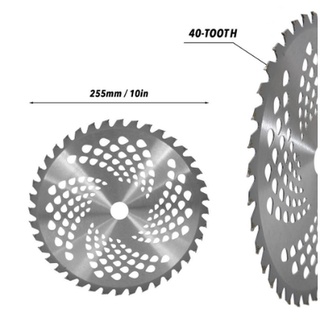 ใบเลื่อยวงเดือน10นิ้ว 40ฟัน ใบวงเดือน ฟันคาไบร์ ใบเลื่อยวงเดือน ใบมีดตัดหญ้า
