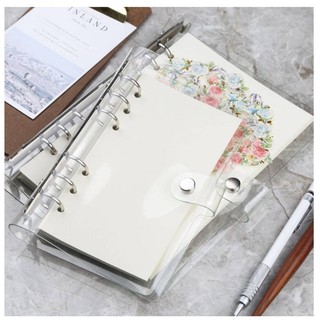 ปกแพลนเนอร์ใส 6 ห่วง Transparent Binder 6 rings  - A5, A6, A…