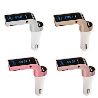 CAR G7 อุปกรณ์รับสัญญาณบลูทูธในรถยนต์ Bluetooth FM Transmitter MP3 Music Player SD USB Charger for Smart Phone Tablet