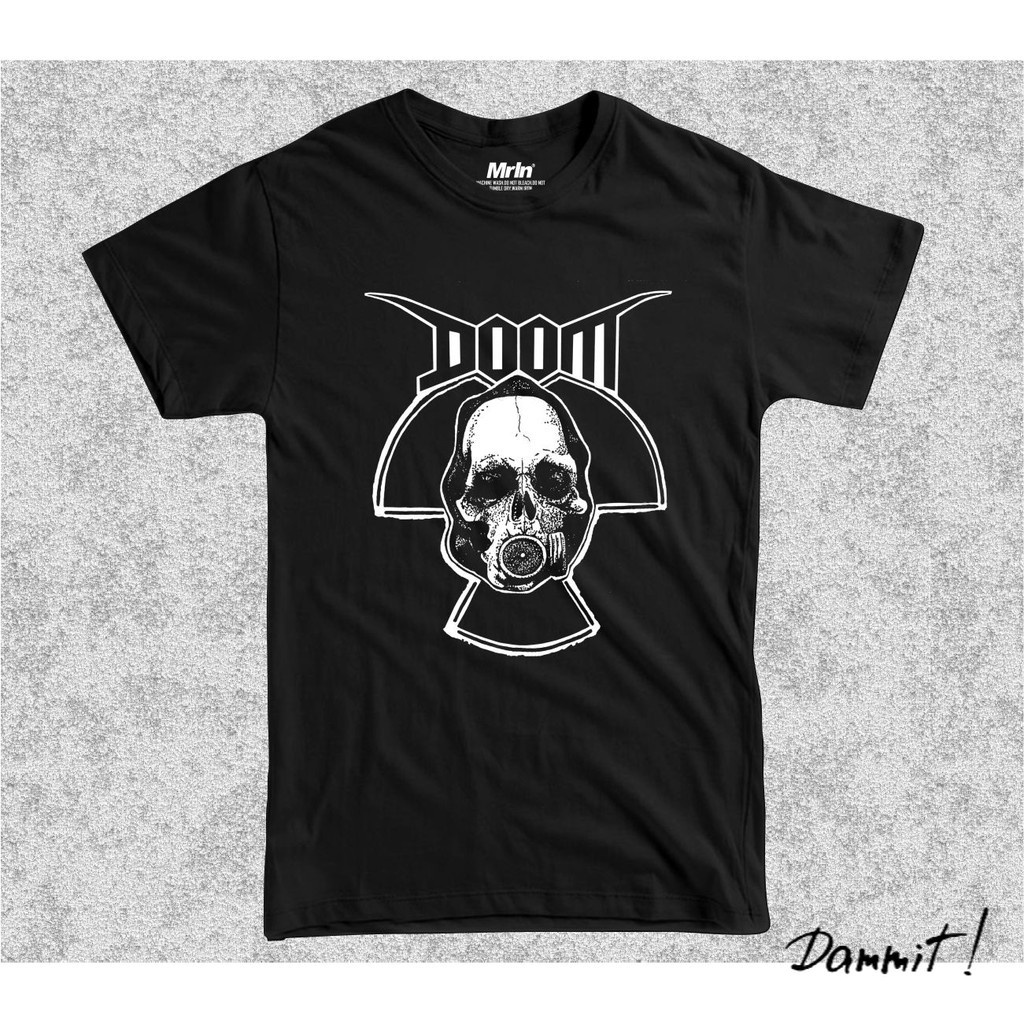 เสื้อยืด DOOM BAND MUSIC - เสื้อยืด PREMIUM BAND - สีดํา - S, M, L, XL, XXL