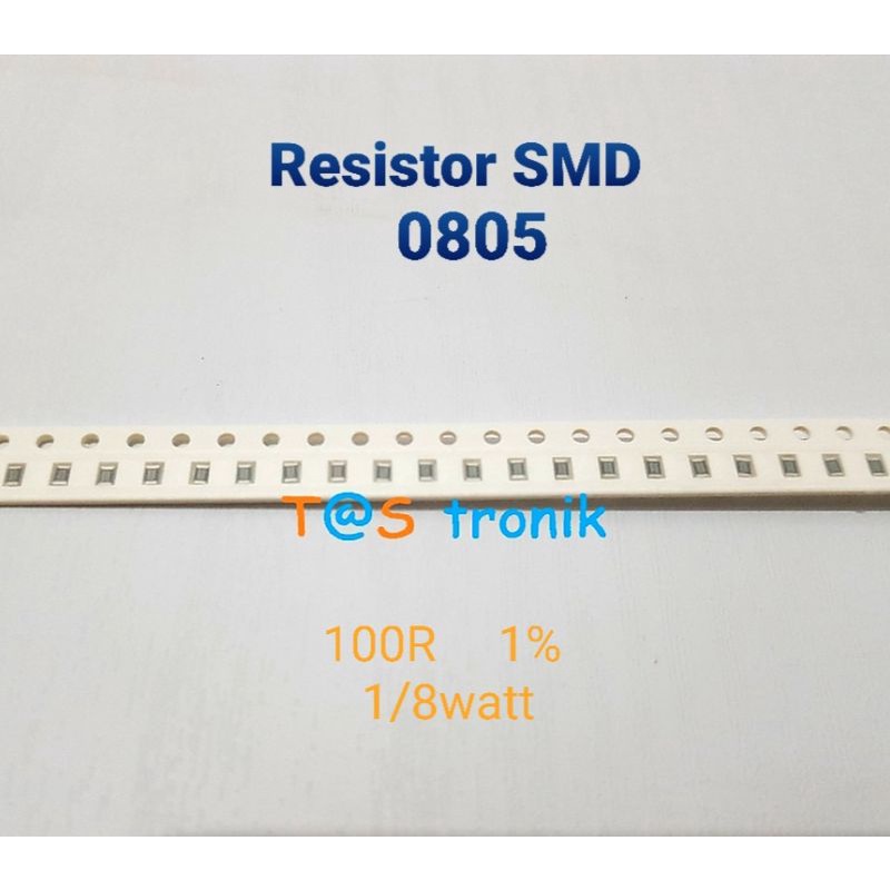 ตัวต้านทาน SMD 100R ตัวต้านทานโอห์ม 08805 100 โอห์ม SMD 0805 100ohm