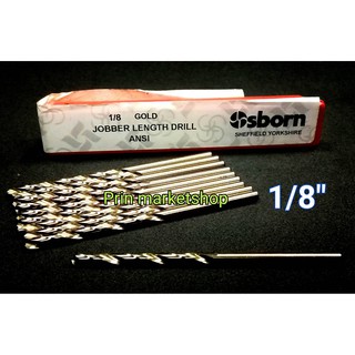 OSBORN ดอกสว่านเจาะเหล็ก HSS-M2  1/8 นิ้ว ( 3.17 MM )  / 10 ดอก