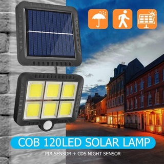 โคมไฟ 120 COB LED พลังงานแสงอาทิตย์กันน้ำสำหรับตกแต่งสวน Solar wall light ไฟติดผนังโซล่าเซลล์ ไฟติดผนัง ไฟกำแพง พร้อมส่ง