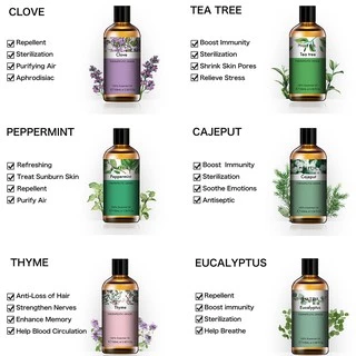 น้ำมันหอมระเหย กลิ่นหอมธรรมชาติ Phatoil น้ํามันหอมระเหย ยูคาลิปตัส ลาเวนเดอร์ ตะไคร้ ไม้จันทน์ ขนาด 100 มล. Essential Oil