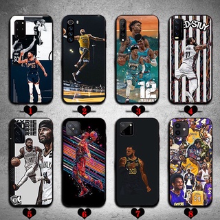 เคสโทรศัพท์มือถือ ซิลิโคนนุ่ม TPU ลาย nba players สีดํา สําหรับ OPPO A83 A1 F5 A73 F7 F9 Pro A7X F11 A9 F11Pro