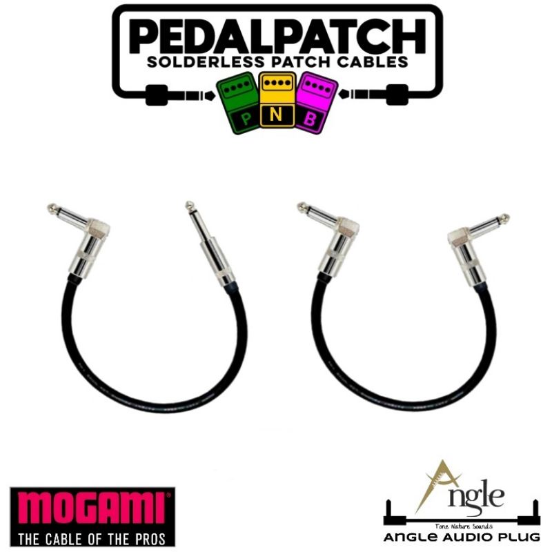 สายพ่วงเอฟเฟค PNB PATCH CABLE รุ่น RIGHT ANGLE SILVER ( ใช้สาย MOGAMI 2319 ใช้หัว RIGHT ANGLE ) เลือ