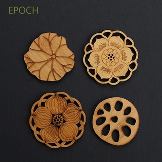 Epoch แผ่นรองแก้วไม้ไผ่สไตล์วินเทจ