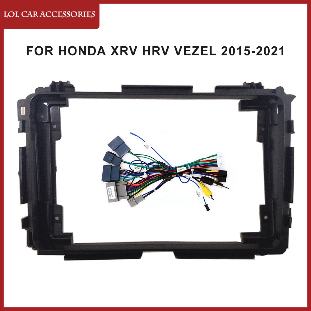 เคสเครื่องเล่น MP5 GPS 2Din สเตอริโอ 9 นิ้ว สําหรับ Honda XRV HRV VEZEL 2015-2021 Android