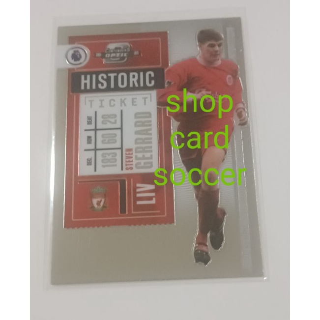 Steven Gerrard card soccer Historic Ticket