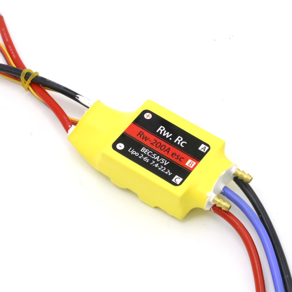 1pcs 2-6S 30A/50A/80A/100A/200A ESC 5V/3-5A UBEC 200A/S Brushless ESC For RCBoat
