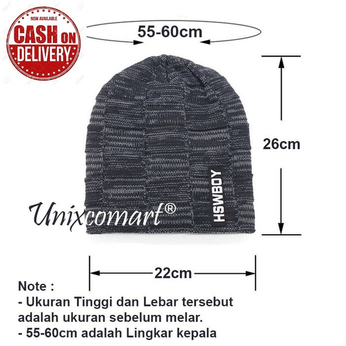 หมวก Distro ฉลาก หมวก เต มป ก Top Rv742 Hswboy Kupluk Beanie Dewas แบบเต มเย บป กถ กร อย 347