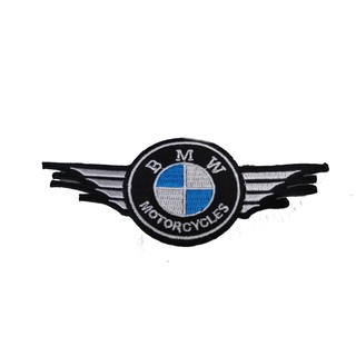 [ตัวรีด เย็บได้] BMW MOTORCYCLES ป้ายติดเสื้อเย็บได้ รีดได้ logo Embroidered Sew Iron On Patches Badge