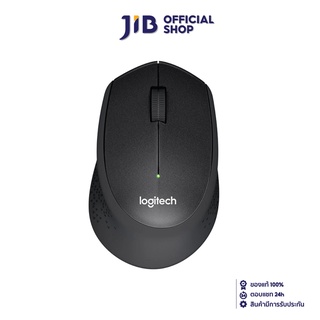 LOGITECH MOUSE (เมาส์ไร้สาย)  M331 WIRELESS SILENT PLUS (BLACK)