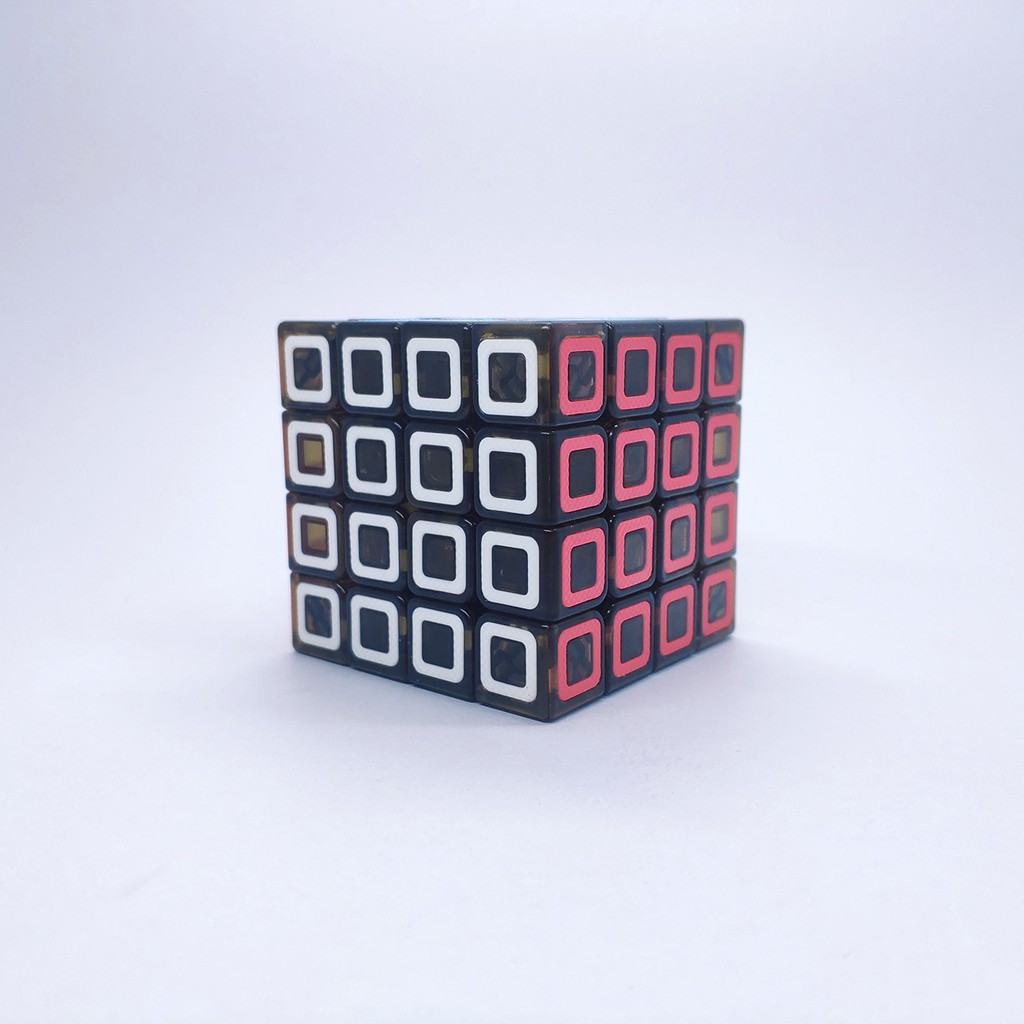 รูบิค 4x4 รูบิค ของแท้ อย่างดี 4x4 cube rubiks race QiYi Dimension 4x4 Transparent Black Speed Cube 