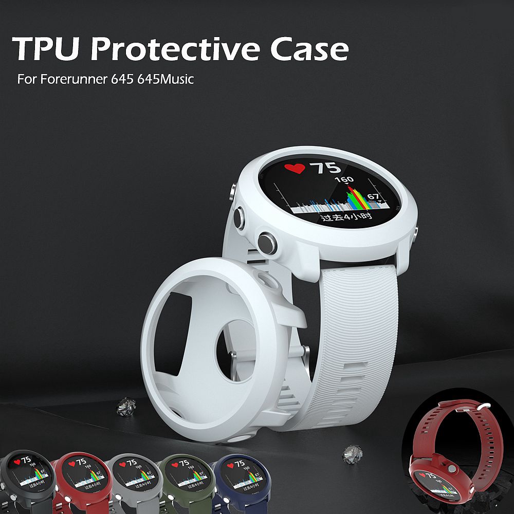 เคสกรอบเคส TPU สําหรับ Garmin Forerunner 645/645 Music