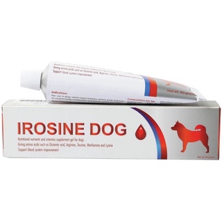 Irosine Dog ขนาด 80g. อาหารเสริมและวิตามิน ช่วยบำรุงเลือดสำหรับหมา แบบเจล