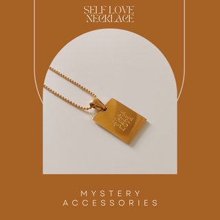 MA572: Self Love Necklace | Mystery Accessories สร้อย สร้อยคอ สร้อยสีทอง สร้อยคอสีทอง สร้อยแฟชั่น สร้อยคอจี้