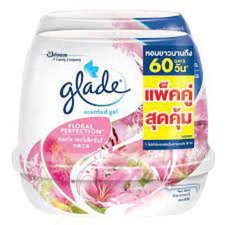 Glade เกลดเซ็นท์เต็ด เจลปรับอากาศ กลิ่นฟลอรัลเพอร์เฟ็คชั่นส์ แพ็คคู่