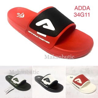 รองเท้าแตะยาง หลังเท้ากว้าง ADDA รุ่น 34G11 / 4-9