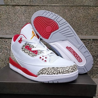 ถุงเท้า Air Jordan 3 สีขาว สีแดง (คุณภาพสูง)