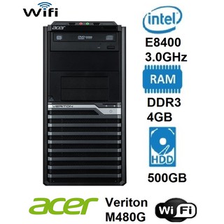 Acer Veriton M480G Intel Core2 Duo E8400 @3.00GHz - DDR3 4GB - HDD 500GB - Wi-Fi