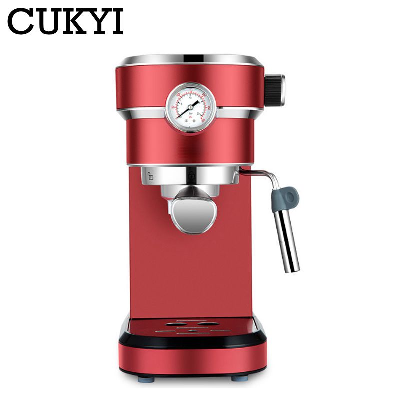 เครื่องชงกาแฟขนาดเล็ก CUKYI Italy espresso coffee machine 1.1L 15 BAR