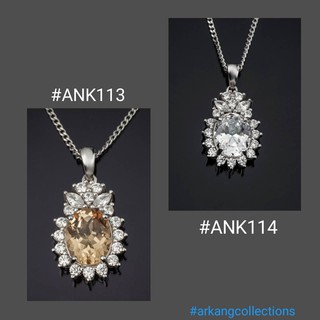 สร้อยคอเพชร งดงาม สวยเก๋ ดีไซน์ทันสมัย​ ดูดีมาก Necklace By ARKANG COLLECTIONS