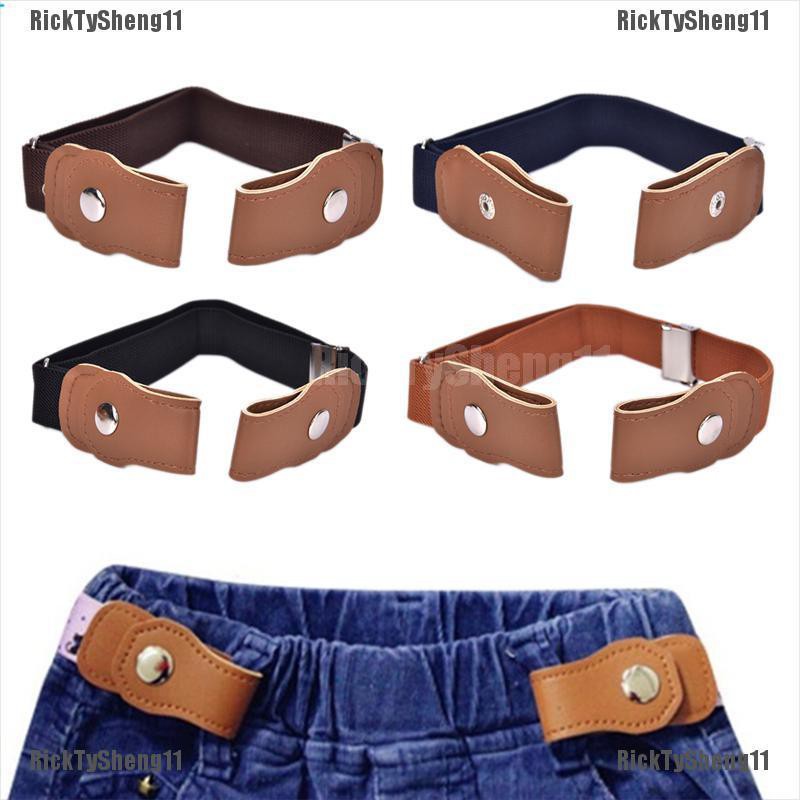 [COD RTS]Boys Girls Buckle Free Stretch Belt Jeans Waistband Waist Belt