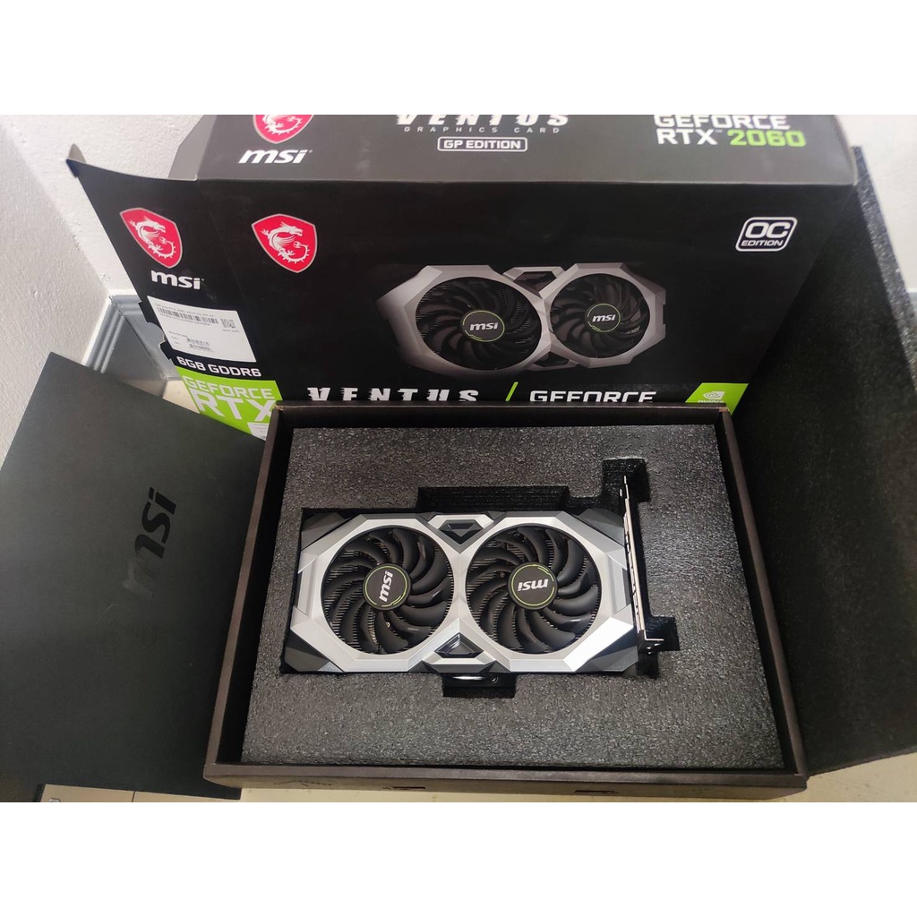 (แชทเหลือ3,990฿ ) MSI RTX 2060 VENTUS 6G  ประกันยาว สภาพสวยเหมือนใหม่ การ์ดจอมือสอง