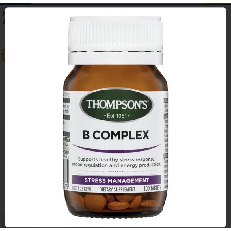 Thompson's B Complex 100 Tablets