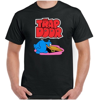 DRG เสื้อยืดคอกลมเสื้อยืด พิมพ์ลายการ์ตูนแอนิเมชั่น The Trap Door 80s TV สไตล์เรโทร สําหรับผู้ชายS-5XL