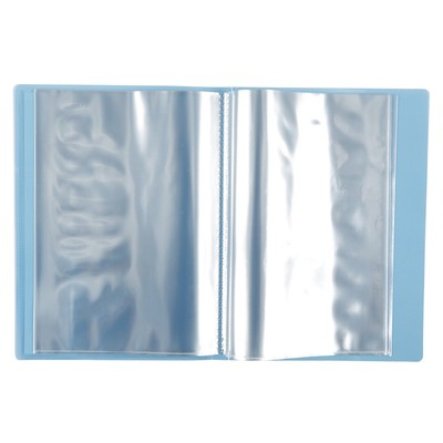 แฟ้มโชว์เอกสาร แฟ้มเมนูอาหาร 40ไส้/เล่ม Flamingo 9084A-40 Clear Folder with front pocket