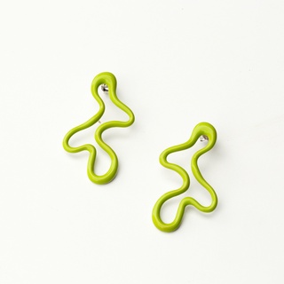 SWAN - Enamel Color Drop Earring ต่างหูสีสันสดใสเงินแท้ ชุบสี enamel ใส่แล้วไม่แพ้