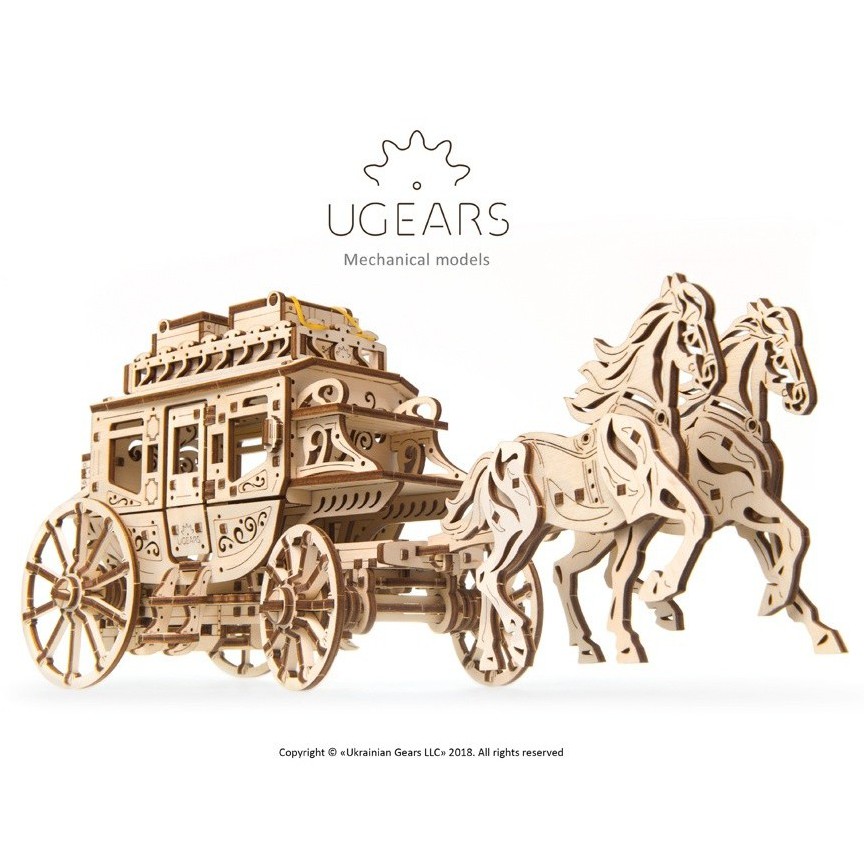 UGEARS: Stagecoach [3D Wooden Puzzle]