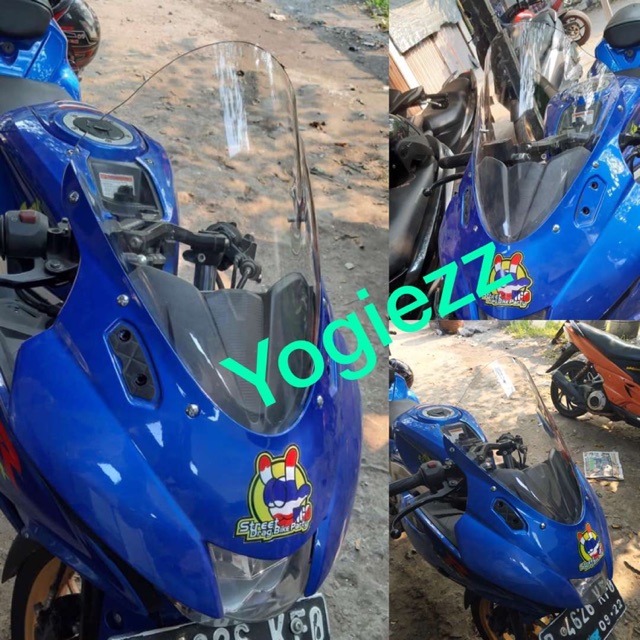 กระจกบังลม suzuki gsx 150 r กระบังหน้า gsxr flyscreen winshield ชิวหน้าประเทศไทย บังลม gp leetz