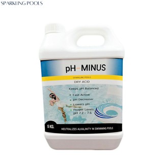 pH Minus สารลดค่าปรับค่า pH ปรับสภาพน้ำ ในสระว่ายน้ำ-pH Minus Decreaser high alkalinity for Swimming Pool &amp; Spa [5kg.]