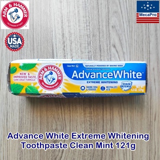 Arm &amp; Hammer® Advance White Extreme Whitening Toothpaste Clean Mint 121g ยาสีฟัน ฟันขาวขึ้น ไม่ทำลายเคลือบฟัน