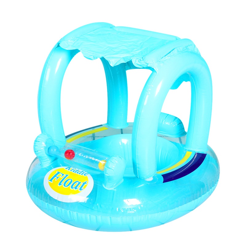 Baby Swimming Pool Floats with Canopy Inflatable Infant Swimming Float ...