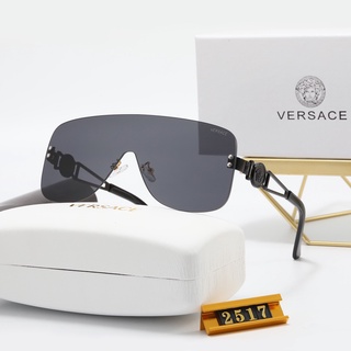 Versace แว่นตากันแดด ป้องกันรังสียูวี หรูหรา เหมาะกับการขับขี่กลางแจ้ง สไตล์คลาสสิก แฟชั่นเรโทร สําหรับผู้ชาย และผู้หญิง uv400