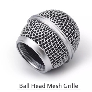 หัวบอลตะแกรง ไมโครโฟน PG48 PG58 PGA48 PGA58 Microphone Grille Ball Head Mesh Fits For PG48 PG58