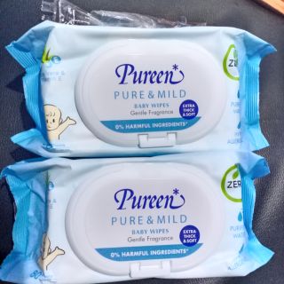 เพียวรีน ทิชชู่เปียก Pureen Pure &amp; MILD Baby Wipe