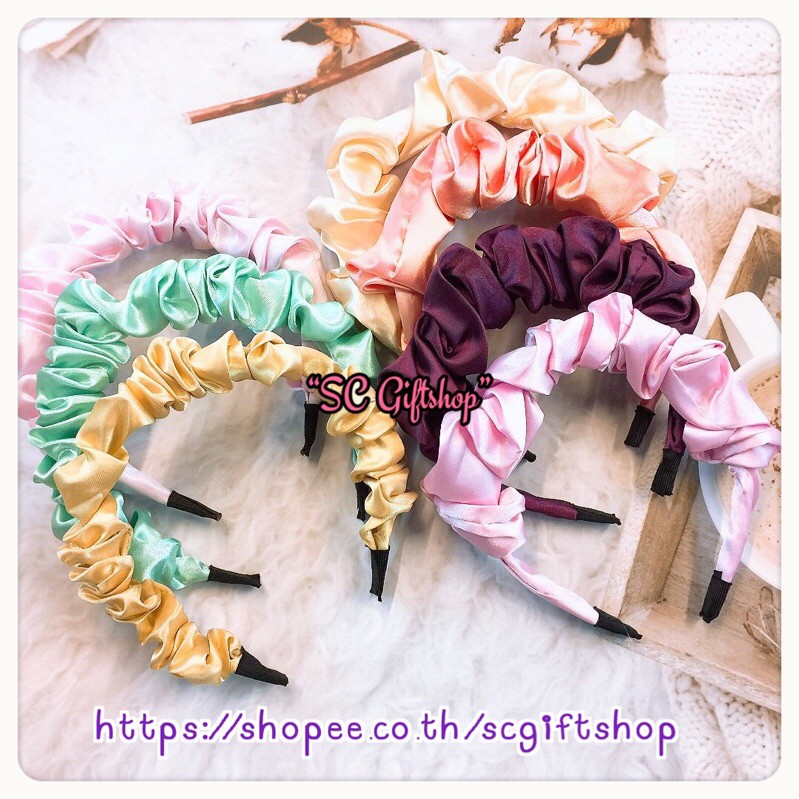 (พร้อมส่ง) คาดผมซาติน คาดผมผ้าซาติน ที่คาดผมผ้าซาติน ที่คาดผมแม่ชม